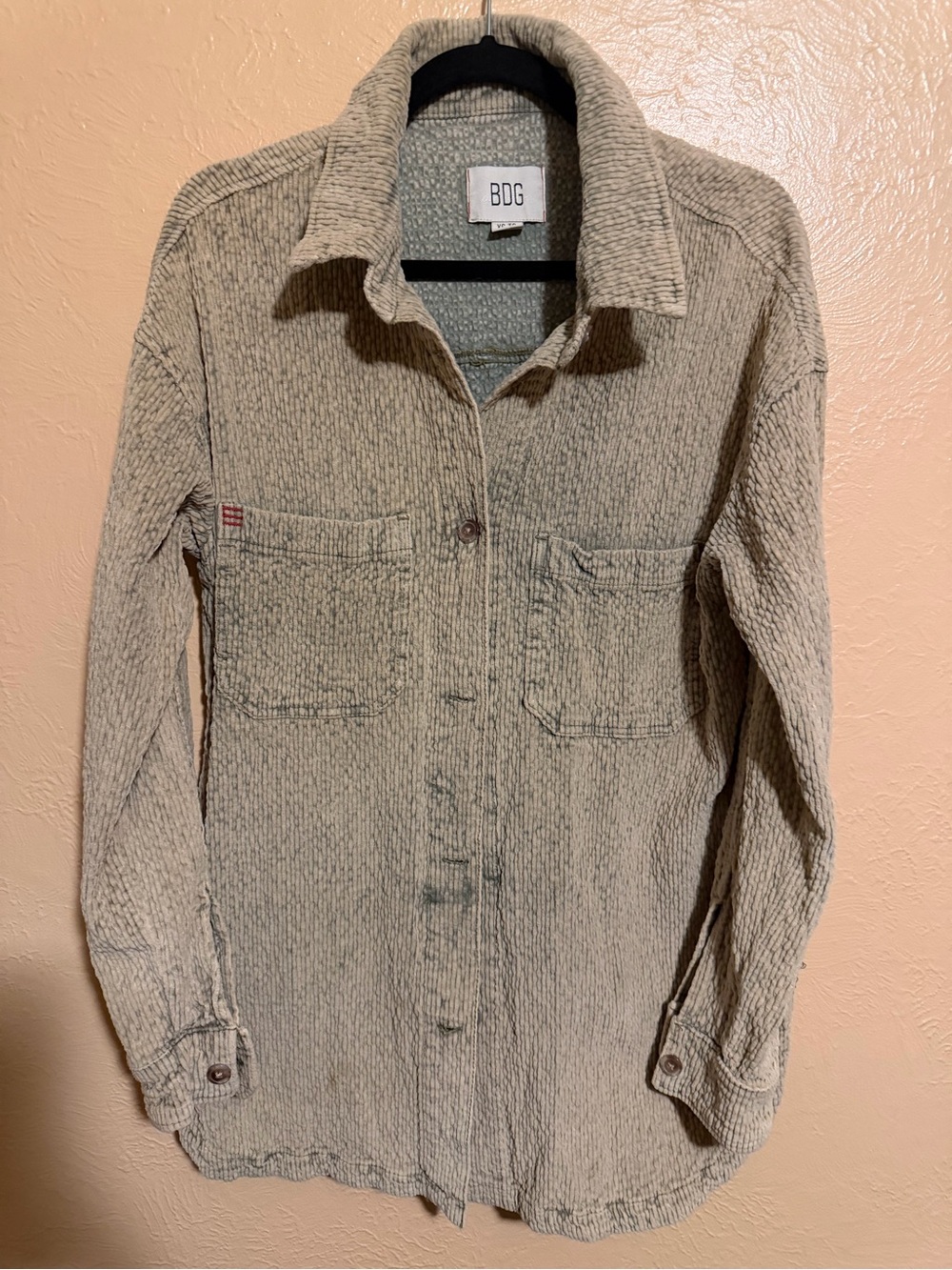 BDG Beige Corduroy Shacket